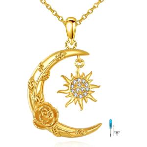 YFN Pet Cremation Necklace 925 Sterling Silver Cross Infinite love Urn Necklace Pendant Pet Jewelry Gift for Dog Cat Lovers(style-4)