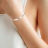 Sterling Silver Engraved Inspirational Adjustable Bracelet Graduation Gift for Her, Women Bracelets(She Believed She Could So She Did)
