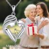 YFN Mother and Daughter Necklace 925 Sterling Silver Heart 12 Birthstone Cubic Zirconia Pendant Necklace Gifts for Mom Women(08-august  peridot)