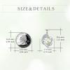 YFN Mother and Daughter Necklace 925 Sterling Silver Heart 12 Birthstone Cubic Zirconia Pendant Necklace Gifts for Mom Women(08-august  peridot)