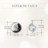 YFN Mother and Daughter Necklace 925 Sterling Silver Heart 12 Birthstone Cubic Zirconia Pendant Necklace Gifts for Mom Women(12-december  Tanzanite)