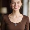 YFN Patron Saint Necklace Sterling Silver Amulet Medal Pendant Religious Protector Jewelry Gifts for Women Men(01. EMS EMT)