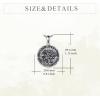 YFN Patron Saint Necklace Sterling Silver Amulet Medal Pendant Religious Protector Jewelry Gifts for Women Men(01. St Michael (Police))