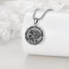 YFN Patron Saint Necklace Sterling Silver Amulet Medal Pendant Religious Protector Jewelry Gifts for Women Men(01. St Michael (Police))