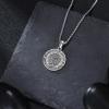 YFN Patron Saint Necklace Sterling Silver Amulet Medal Pendant Religious Protector Jewelry Gifts for Women Men(30. Saint Therese of Lisieux)