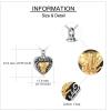 YFN Urn Necklaces for Ashes Sterling Silver Heart Urn Necklaces for Ashes Cremation Memory Jewelry for Women Men(Elephant urn necklace)