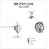 YFN Urn Necklaces for Ashes Sterling Silver Heart Urn Necklaces for Ashes Cremation Memory Jewelry for Women Men(Wings Urn Necklaces)