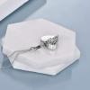 YFN Urn Necklaces for Ashes Sterling Silver Heart Urn Necklaces for Ashes Cremation Memory Jewelry for Women Men(Wings Urn Necklaces)
