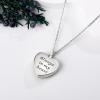 YFN Urn Necklaces for Ashes Sterling Silver Heart Urn Necklaces for Ashes Cremation Memory Jewelry for Women Men(heart crystal urn)