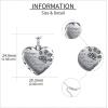 YFN Urn Necklaces for Ashes Sterling Silver Heart Urn Necklaces for Ashes Cremation Memory Jewelry for Women Men(paw urn necklace)