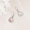 YFN Books Dangle Earrings Sterling Silver Librarian Teacher Hook Earring for Women Teachers, Students Back to School Gradution Jewelry