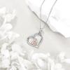 YFN Daughter Gifts from Dad 925 Sterling Silver Daughters Heart Necklace Birthday Christmas(Daughter Gifts from Dad)