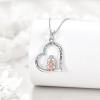 YFN Daughter Gifts from Dad 925 Sterling Silver Daughters Heart Necklace Birthday Christmas(Daughter Gifts from Dad)