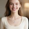 YFN Daughter Gifts from Dad 925 Sterling Silver Daughters Heart Necklace Birthday Christmas(Silver-Daughter Necklace Jewelry)