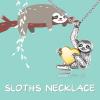 YFN Sloth Necklace Sterling Silver Sloth Cremation Urn Necklaces for Ashes Heart Memory Jewelry Sloth Gifts for Women Men(Rose gold heart)