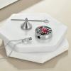 YFN Red Cardinals Bird Necklace Sterling Silver Cardinals Pendant & Urn Necklace Jewelry Gift for Women