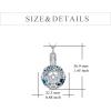 YFN Urn Necklace for Ashes Sterling Silver Tree of Life Cross/Compass Urn Cremation Necklace Jewelry for Women Men(Triple Moon Goddess Urn Necklace)