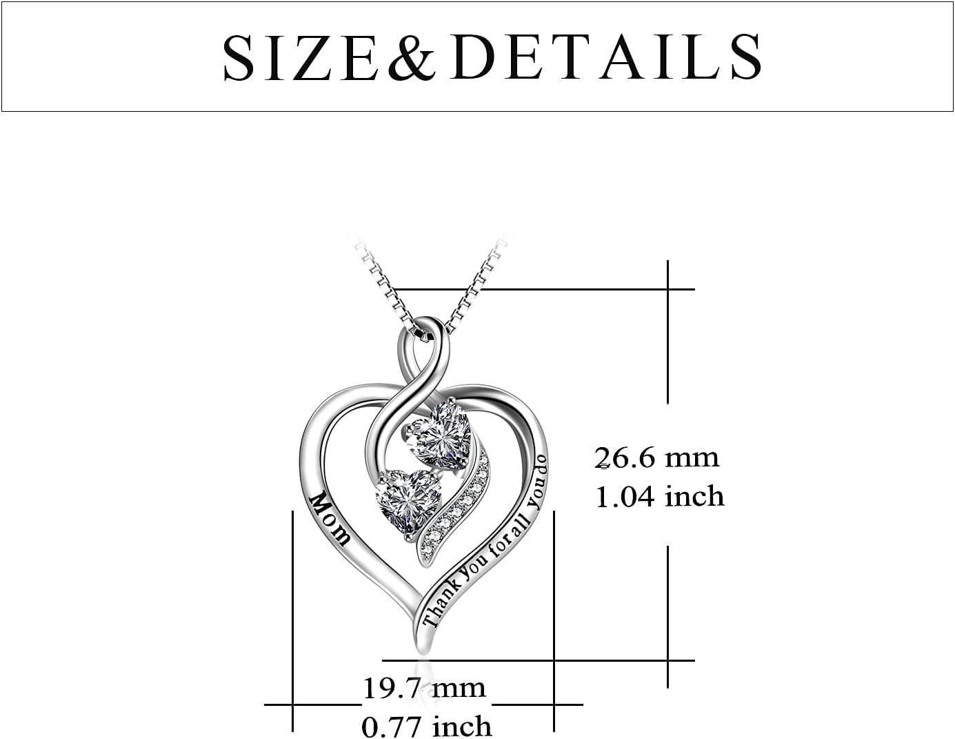 image:imageYFN Mom Necklace for Women Sterling Silver mother necklace Mothers Day Birthday Jewelry Gifts for Mother Grandma 18Mama Necklace