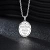 YFN 925 Sterling Silver Patron Saint Medal Necklace Amulet Pendant with 22+2 Inches Chain Protection Jewelry Gift for Men and Women(with Gift Box)(A02 St. Christopher)