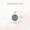 YFN 925 Sterling Silver Patron Saint Medal Necklace Amulet Pendant with 22+2 Inches Chain Protection Jewelry Gift for Men and Women(with Gift Box)(B01 St. Michael)
