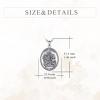 YFN 925 Sterling Silver Patron Saint Medal Necklace Amulet Pendant with 22+2 Inches Chain Protection Jewelry Gift for Men and Women(with Gift Box)(E02 St. Joseph)