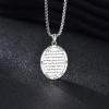YFN 925 Sterling Silver Patron Saint Medal Necklace Amulet Pendant with 22+2 Inches Chain Protection Jewelry Gift for Men and Women(with Gift Box)(E02 St. Joseph)