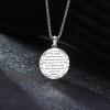 YFN 925 Sterling Silver Patron Saint Medal Necklace Amulet Pendant with 22+2 Inches Chain Protection Jewelry Gift for Men and Women(with Gift Box)(E04 St. Joseph)