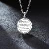 YFN 925 Sterling Silver Patron Saint Medal Necklace Amulet Pendant with 22+2 Inches Chain Protection Jewelry Gift for Men and Women(with Gift Box)(F01 St. Peregrine)