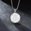 YFN 925 Sterling Silver Patron Saint Medal Necklace Amulet Pendant with 22+2 Inches Chain Protection Jewelry Gift for Men and Women(with Gift Box)(F02 St. Peregrine)