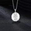 YFN 925 Sterling Silver Patron Saint Medal Necklace Amulet Pendant with 22+2 Inches Chain Protection Jewelry Gift for Men and Women(with Gift Box)(F03 St. Peregrine)