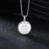 YFN 925 Sterling Silver Patron Saint Medal Necklace Amulet Pendant with 22+2 Inches Chain Protection Jewelry Gift for Men and Women(with Gift Box)(St. Andrew)