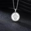 YFN 925 Sterling Silver Patron Saint Medal Necklace Amulet Pendant with 22+2 Inches Chain Protection Jewelry Gift for Men and Women(with Gift Box)(St. Dymphna)