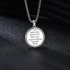 YFN 925 Sterling Silver Patron Saint Medal Necklace Amulet Pendant with 22+2 Inches Chain Protection Jewelry Gift for Men and Women(with Gift Box)(St. Luke)