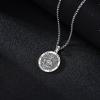 YFN 925 Sterling Silver Patron Saint Medal Necklace Amulet Pendant with 22+2 Inches Chain Protection Jewelry Gift for Men and Women(with Gift Box)(St. Raphael)
