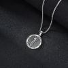 YFN 925 Sterling Silver Patron Saint Medal Necklace Amulet Pendant with 22+2 Inches Chain Protection Jewelry Gift for Men and Women(with Gift Box)(St. Sebastian)