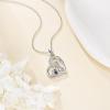 YFN Cat Necklace Sterling Silver Jewelry for Women Cat Jewelry Gifts(Silver-3 Cat Necklace)