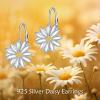 YFN Daisy Flower Earrings Gifts for Women Sterling Silver Daisy Pendant Jewelry for Women(Daisy Earrings)