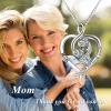 YFN Mom Necklace for Women Sterling Silver mother necklace Mothers Day Birthday Jewelry Gifts for Mother Grandma 18″(Mama Necklace)