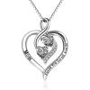 YFN Mom Necklace for Women Sterling Silver mother necklace Mothers Day Birthday Jewelry Gifts for Mother Grandma 18″(Mama Necklace)