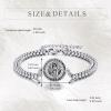 YFN Patron Saint Bracelet Sterling Silver Religious Protector Bracelet Jewelry Gift for Women Men(D-St Francis Large)