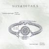 YFN Patron Saint Bracelet Sterling Silver Religious Protector Bracelet Jewelry Gift for Women Men(G-St Patrick Small)