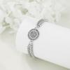 YFN Patron Saint Bracelet Sterling Silver Religious Protector Bracelet Jewelry Gift for Women Men(G-St Patrick Small)