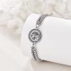 YFN Patron Saint Bracelet Sterling Silver Religious Protector Bracelet Jewelry Gift for Women Men(L-St Andrew Small)