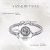 YFN Patron Saint Bracelet Sterling Silver Religious Protector Bracelet Jewelry Gift for Women Men(L-St Andrew Small)