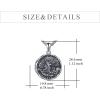 YFN Patron Saint Necklace Sterling Silver Amulet Medal Pendant Religious Protector Jewelry Gifts for Women Men(01. St Michael (Locket))