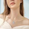 YFN 925 Sterling Silver Owl Moonstone Pendant Necklace – Jewelry Gifts for Women