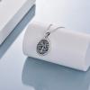 YFN Locket Necklace That Holds Pictures 925 Sterling Silver Tree of Life Locket Necklace for Women Pendant Jewelry(Colorful Abalone)