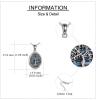YFN Locket Necklace That Holds Pictures 925 Sterling Silver Tree of Life Locket Necklace for Women Pendant Jewelry(Colorful Abalone)