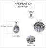 YFN Locket Necklace That Holds Pictures 925 Sterling Silver Tree of Life Locket Necklace for Women Pendant Jewelry(White mother of pearl)
