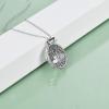YFN Locket Necklace That Holds Pictures 925 Sterling Silver Tree of Life Locket Necklace for Women Pendant Jewelry(White mother of pearl)